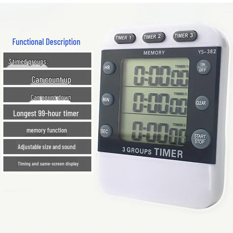 Yuanzu YS-318 Three-Group Digital Timer
