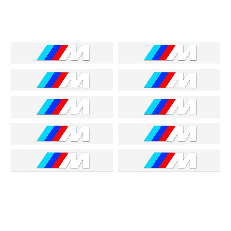 IVZR8 Car Logo For BMW M Emblem E46 E36 E34 F10 E90 Creative Sticker Metal BMW M Emblem E46 E36 E34 F10 E90 F30 E60 F30 E30 E92 E87