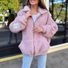 2025 Autumn/Winter Women's Wool Coat: Plush Sweater Cardigan Jacket, Trendy European & American Fashion