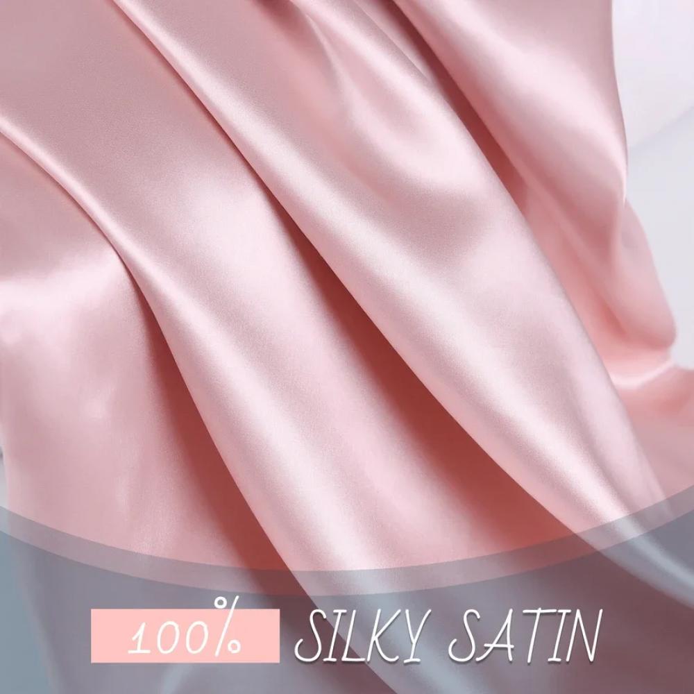 Stain Pillowcase Silky Pillowcase Natural Silk Pillowcase Mulberry Silk Pillow Case for Standard Queen King Pillow Cover
