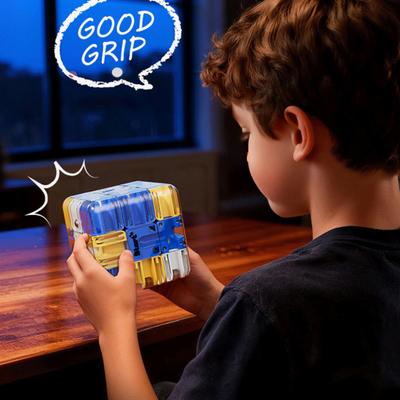1/2 Piezas Cubo Laberinto 3D Rompecabezas Cubo Laberinto de Bolas Rodantes Agudeza Mental Reconocimiento Espacial Pensamiento Lógico Mejorando Laberinto de Bolas Juguete Educativo
