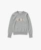 PLAC WOMEN Classic Jacquard Logo Knit Melange Grey
