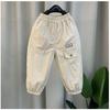 Boys' Loose-Fit, Lightweight Mosquito-Repellent Pants for Spring and SummerDesign with Pockets, Workwear-Style Long Pants