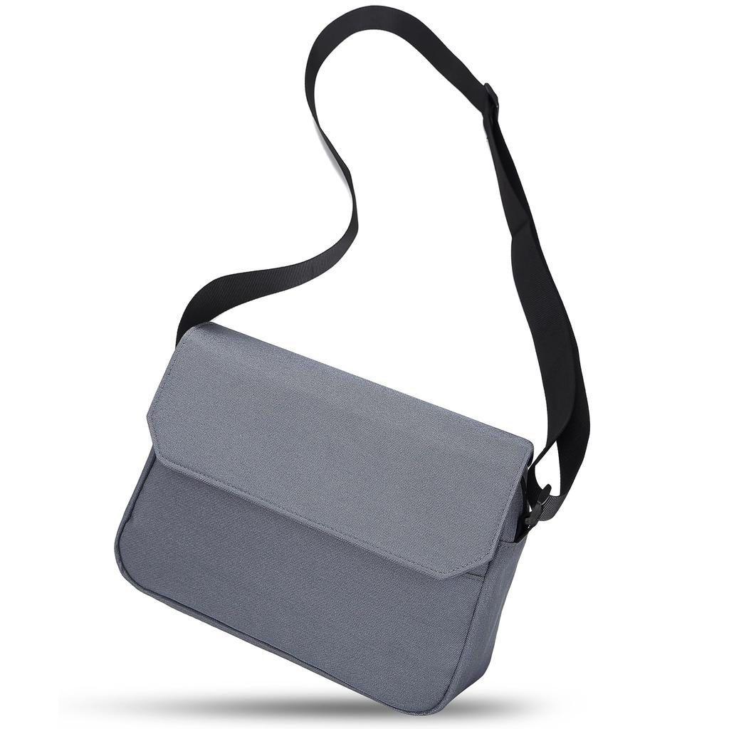 Flechazo Shoulder Bag for Men and Women, Sacoche Bag, RFID and Anti-Skimming, YKK Waterproof Zipper, Lightweight Messenger Bag, Popular, Unisex (Gray)