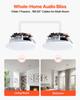 VEVOR Bluetooth Ceiling Speakers, 203.2mm, In Ceiling & In-Wall Speaker System with Amplifier, 2-Way Flush Mount Speakers
