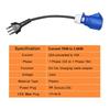 1-phase Blue Female CEE 32A Socket To 20A Brazilian Plug Adapter 7KW 32A To 3.5KW 16A Portable Electric Vehicle Charging Adapter