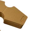 200 Pcs Necklace Display Cards Retro Thick Blank Kraft Paper Tag for Displaying Earring Bracelets Jewelry Stores