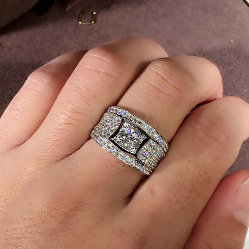 CopperDazzling Cubic Zirconia Gorgeous Ring for Women Trendy Accessories Delicate Wedding Engagement Jewelry