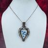 K2 Jasper Pendant Copper Wire Wrapped Jewelry Handmade Natural Gemstone Pendant