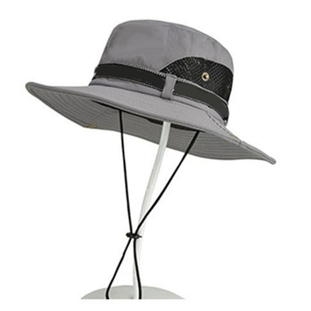 Men s Fisherman Hat   Outdoor Fishing Sunscreen Face Cover UV   Big Brim