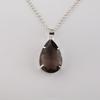 Smoky Topaz Gemstone 925 Sterling Silver Handmade Designer Pendant 1.6" Women Jewelry For Mother's Day PP-67-8