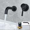Modern Brass Wall Mounted Bathroom Basin Faucet Wall Sink Swivel Spout Bathtub Mixer Tap Crane Antique Bronze Finished