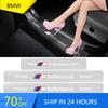 X6 X7 4Pcs Transparent Badge Car Threshold Protector 3D Sticker Car Styling For M M3 M4 M5 X1 X3 X5 X6 X7 F10 F20 F22 F30 G2