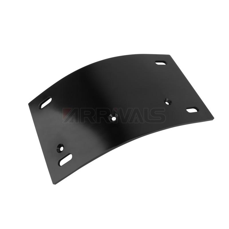 1"Axle License Number Holder plate Mount Curved Vertical For Motorcycle Bike