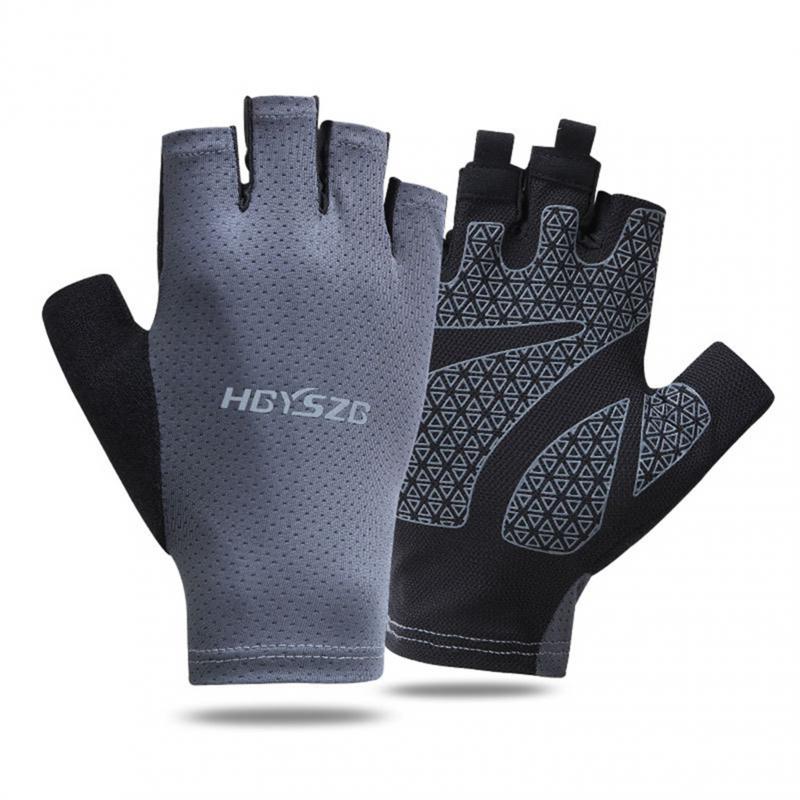 Outdoor Camping Motorcycle Gym Fitness Gloves Non-Slip Unisex Gloves Shockproof Fingerless Gloves Cycling Equipment Summer