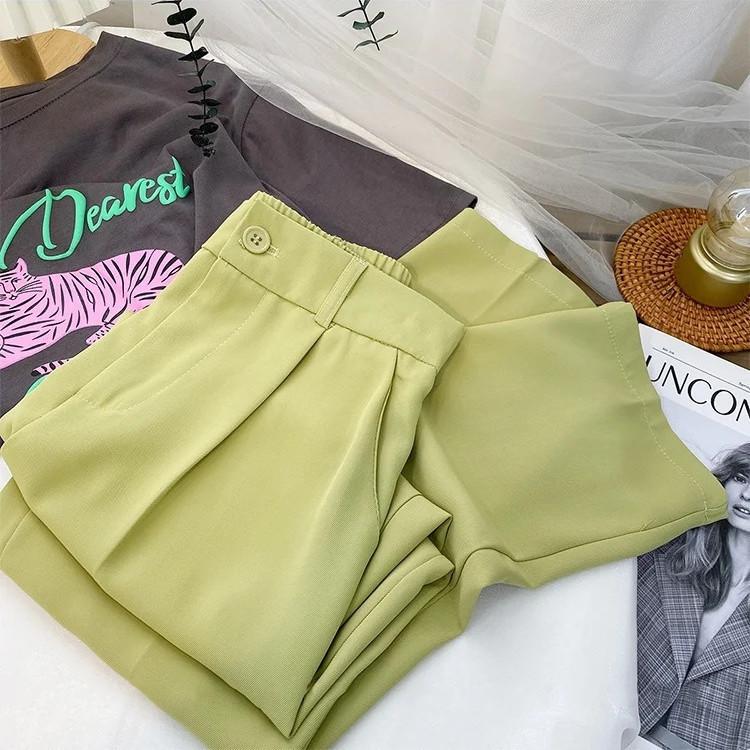 Elegante fließende Hose mit weitem Bein für Damen, hochtailliert, gerade, lässig, bodenlang, Frühling Herbst