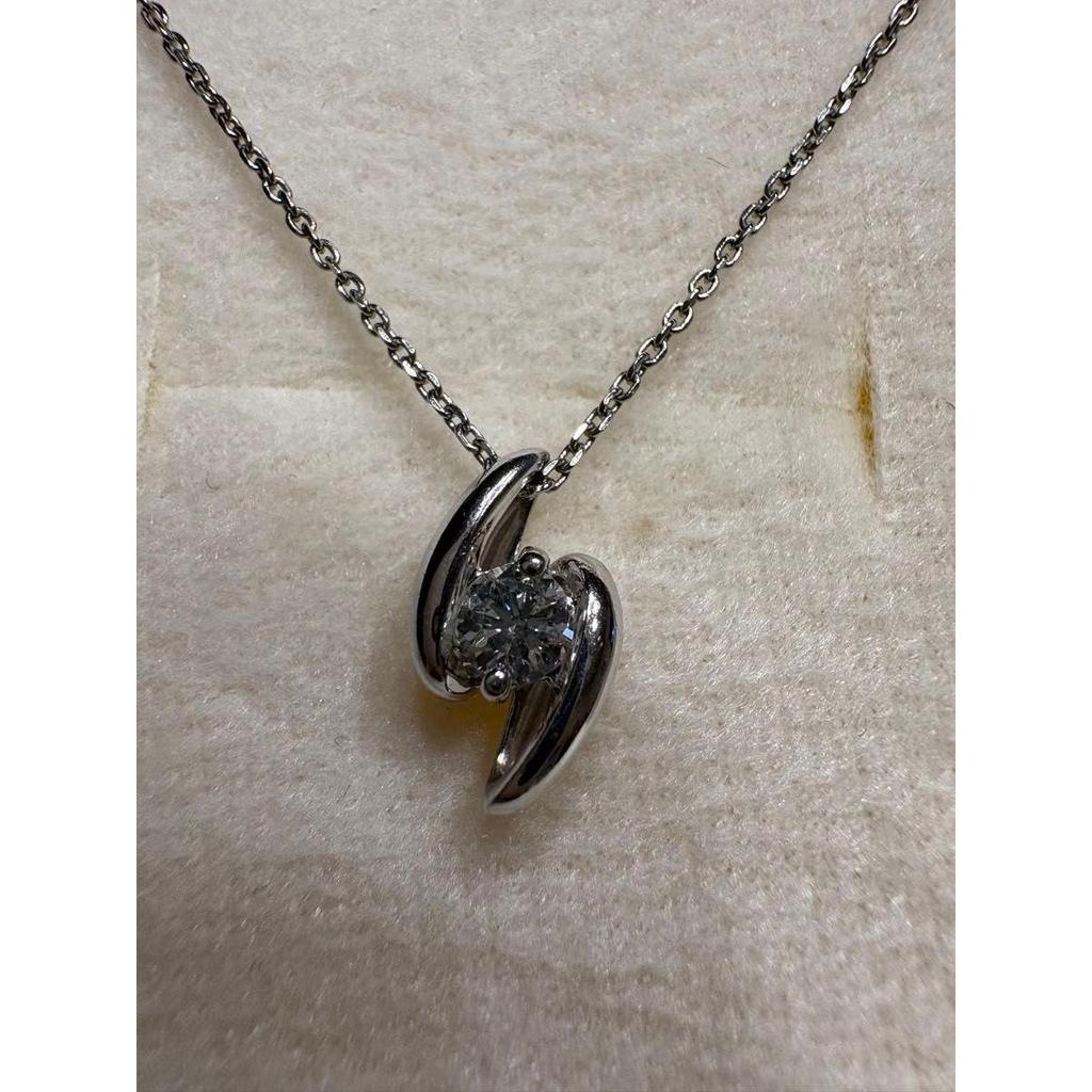 Used Jewelry Tsutsumi Diamond Necklace Top Platinum
