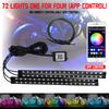 Motorcycle Led Light Strips Wireless RF Remote Control RGB Multi-Color Atmosphere Light for Motorcycle Automobile