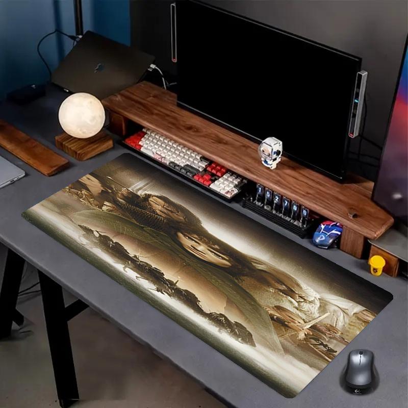 The Lord of the Rings Theme Mouse Pad, Non Slip Rubber Base, Multifunctional Office & Home Decor, Perfect for Workspace Personalization.