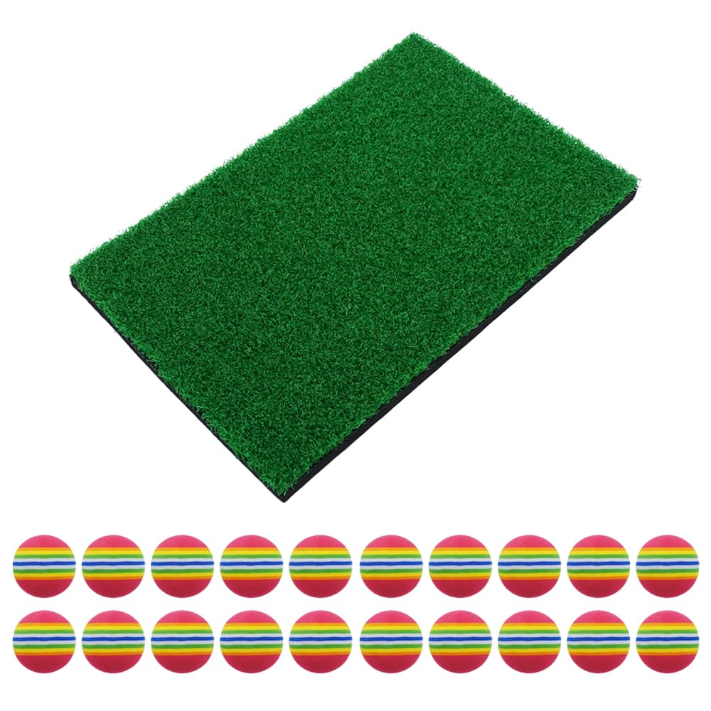 

Golf Practice Set, Approach Shot, Training Balls & Mat, Indoor Floor Protection, Beginner
