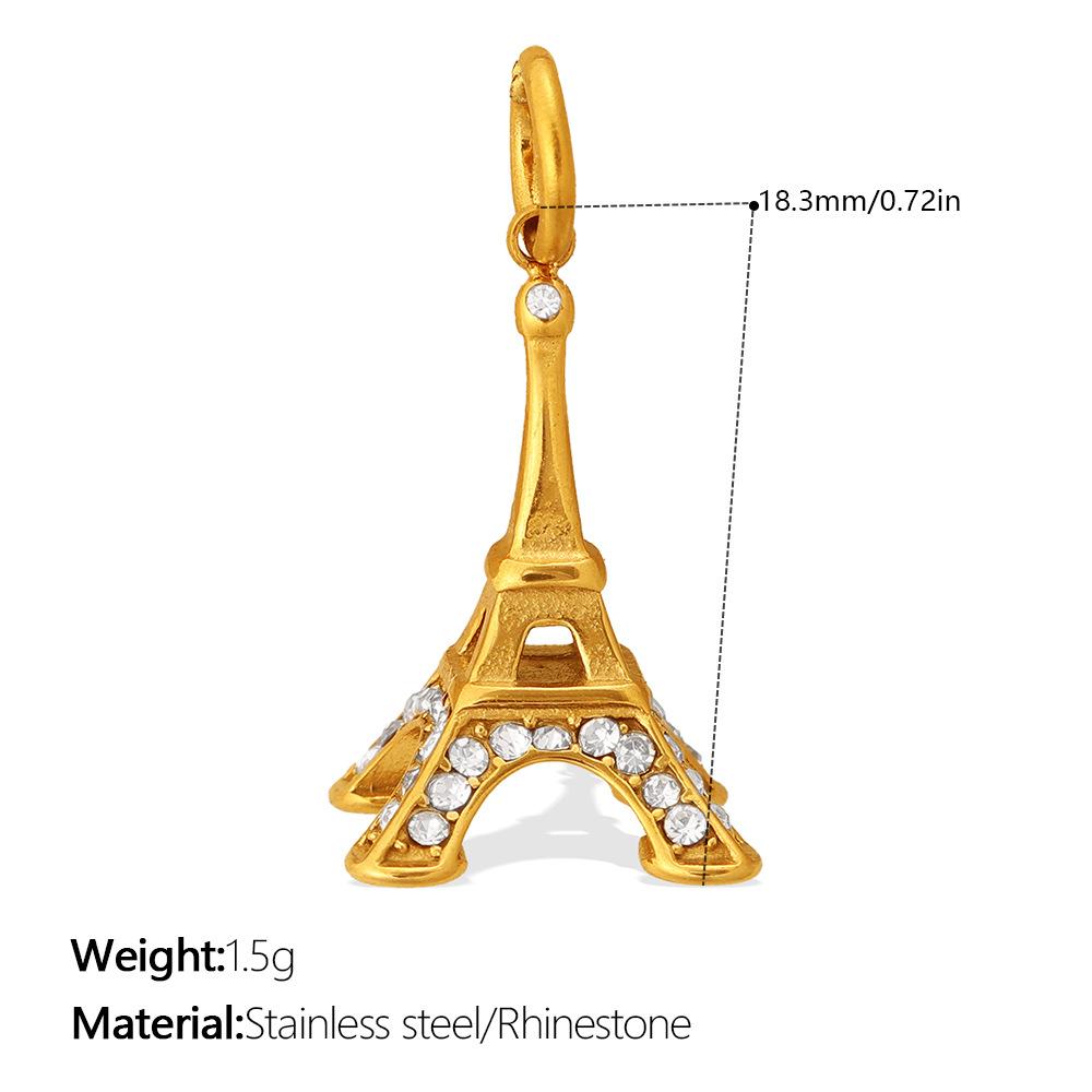  1Pcs Stainless Steel 18K Gold Plated Pendant Waterproof Women Charms Gold Color DIY Accessories Charms Jewelry