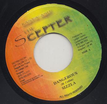 

7inch Record SIZZLA Dangerous NONE The Scepter Jamaica Reggae Ska Dub Used