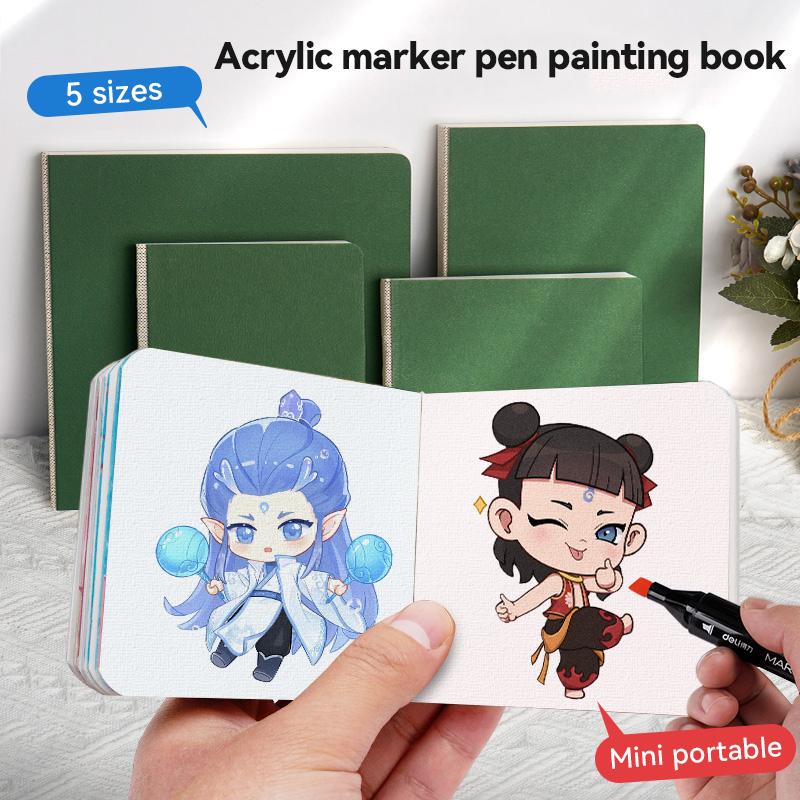 Square Mini Drawing Notebook for Student Art Painting Notepad Journal Diary School Supplies Pocket Sketchbook Thick Paper 230gsm