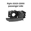 Poignées de porte intérieures avant, arrière, gauche et droite en ABS noir pour Hyundai Elantra 2001 - 2006 826102D000 826202D000 CA AX