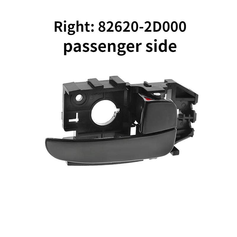 Poignées de porte intérieures avant, arrière, gauche et droite en ABS noir pour Hyundai Elantra 2001 - 2006 826102D000 826202D000 CA AX
