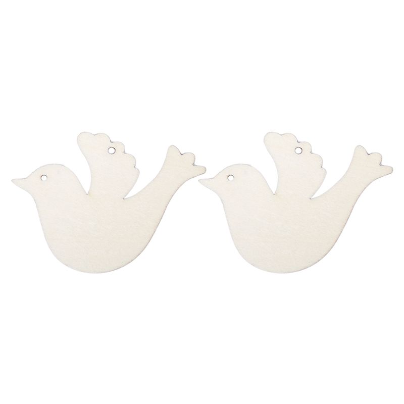 A84X-20Pcs/Set Wooden Dove For Wedding Wish Tree Or Christmas Decoration Ornament