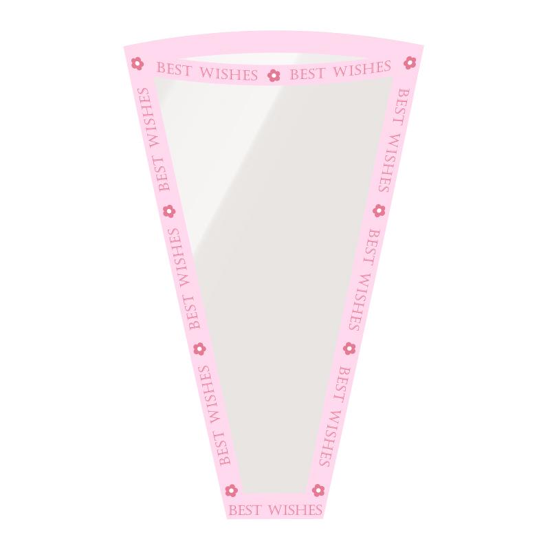 Sweet Heart Bouquet Floral Packaging - Transparent Fresh Flower Wrapper for Florists and Street Stalls