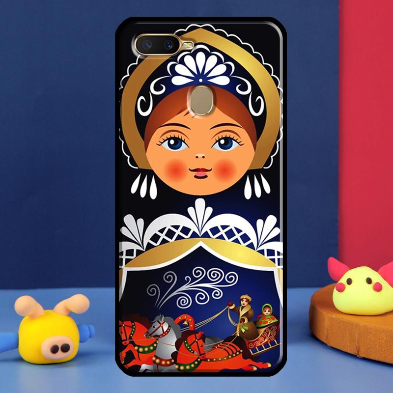 Russian Nesting Doll Case For Oppo A91 A5 A9 A16 A76 A96 A58 A78 A98 A52 A72 A74 A94 A54 S A57 A77 A15 A17 Cover