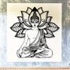 Yoga Meditation Lotus Metal Wall Art for Living Room Bedroom Balcony