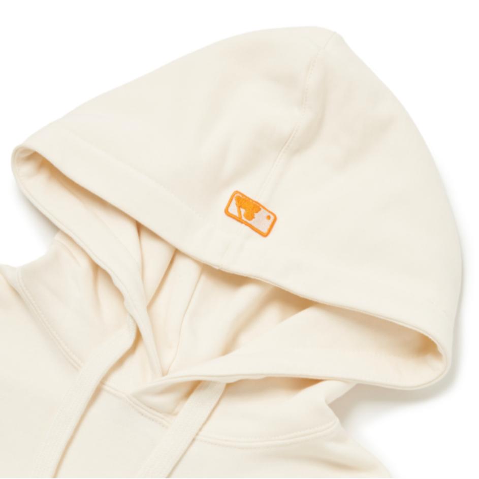 MLB Detroit Tigers Logo Embroidered Pullover Hoodie Long Sleeve Sweatshirt Unisex hoodies Beige 3AHDB0624-46CRS