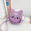 Unique Cats Pattern Shoulder Bag For Children Compact Size Adjustable Strap Crossbody Bags Girls Fashionable Mini Purse