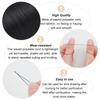 Round Waxed Polyester Thread String Micro Macrame Cord Twisted Cord for Leather Sewing Stitching Black 0.3~0.4mm About 174.97 Yards(160m)/roll 1 Roll