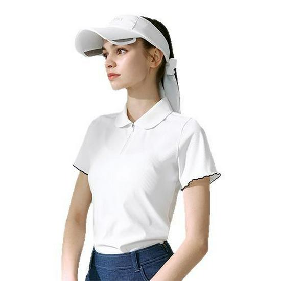 Bingse Women's Spring/Summer POLO Yoga & Sports Top - Short Sleeve for Golf & Tennis