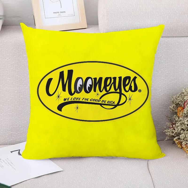 Mooneyes Pillow Cases Decorative Pillows Covers Cushion Cover 40x40 Fall Decor Sofa Cushions Pillowcases 50x50 Pillowcase 45*45