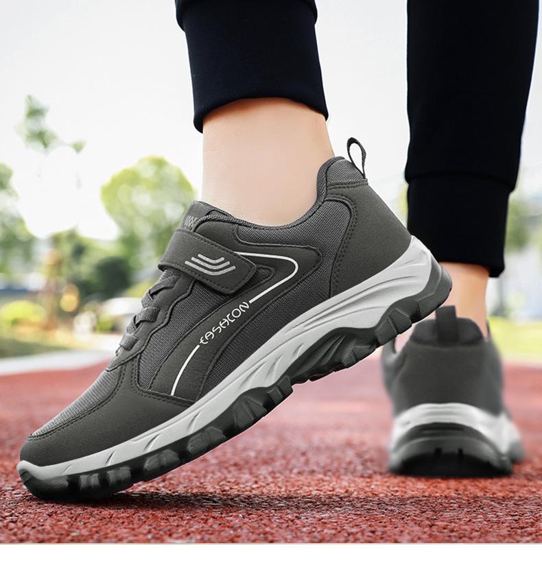 Scarpe da passeggio unisex con velcro Primavera 2026 per mezza età e anziani - Stile casual di coppia