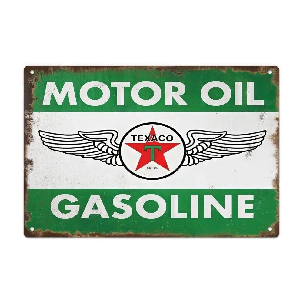 Car Gas Oil Sign Vintage Lubricant Metal Billboard Wall Plate Poster Decor Garage Auto Repair Shop Tin Sign Decorative Plaque