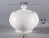 Handle White Porcelain Latte Coffee Milk Pot, Mini Milk Can, Sauce, Drainage Cup, Sugar Can, Coffee Utensils, Hotel Tableware