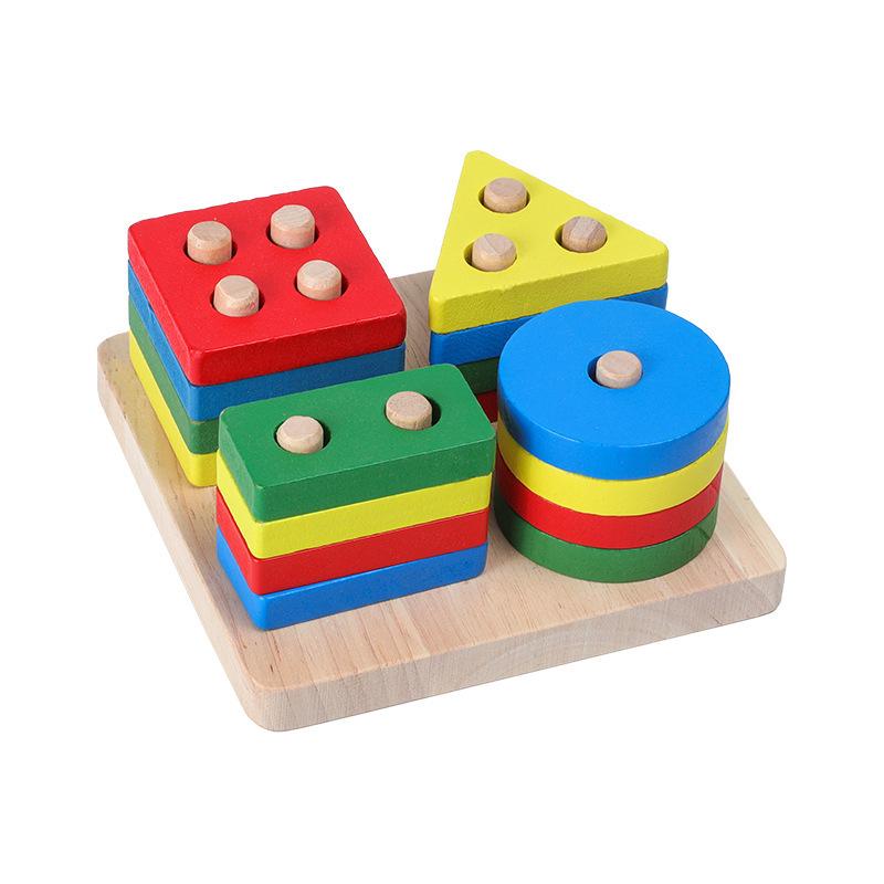 Early Childhood Development Toy Set: Beaded Blocks, Knock Piano, Twist Worm - Ideal Gift for Babies and Toddlers