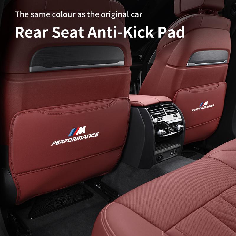 2025 Horká podložka na zadní stranu autosedačky proti kopání Kožený chránič Kryt pro BMW řady 5 F10 G30 G38 G60 X1 U11 Dekorace interiéru auta Ac