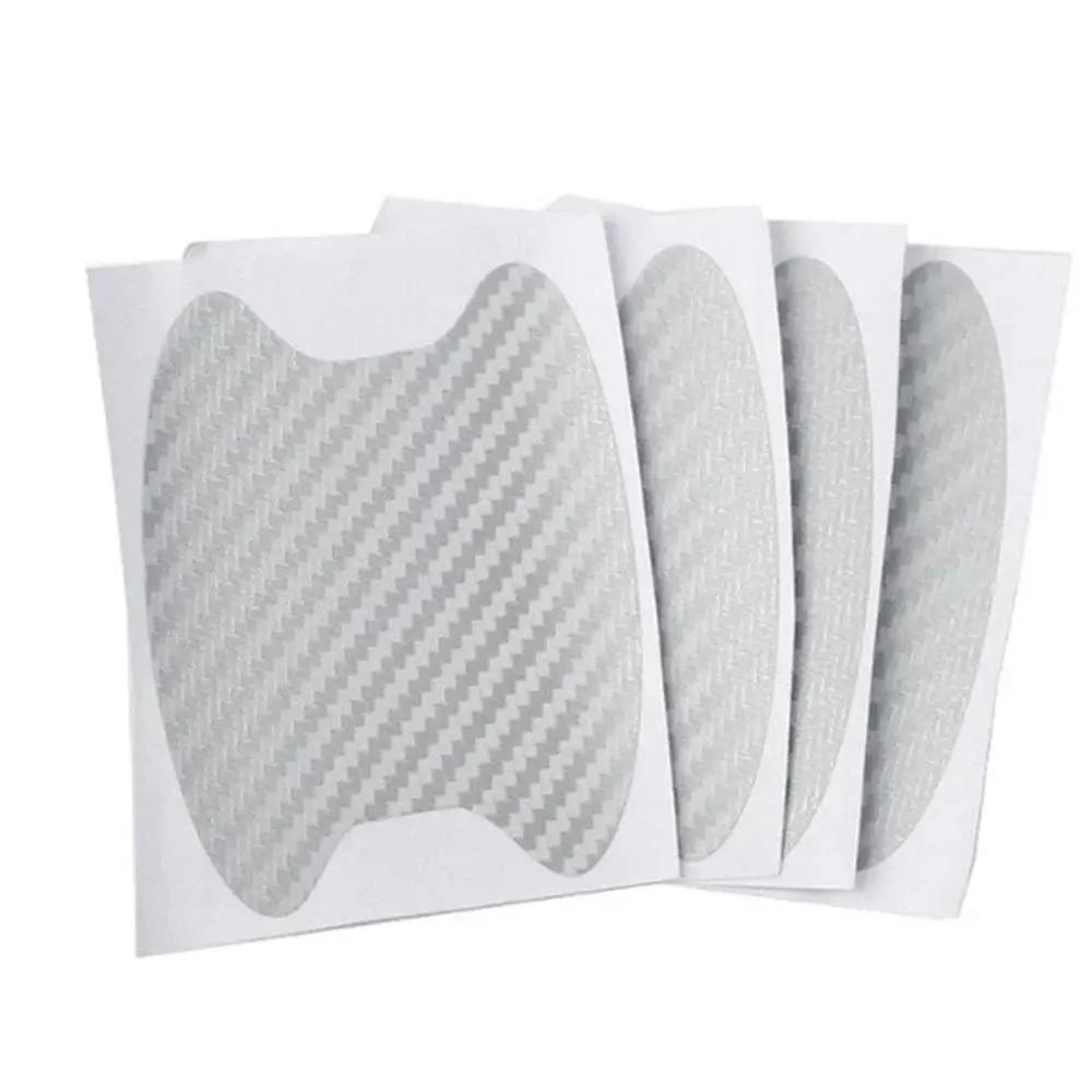 

4Pcs Car Stickers Anti Scratch Car Door Handle Carbon Fiber Protector Automobiles Handle Protection Film Styling Exterior