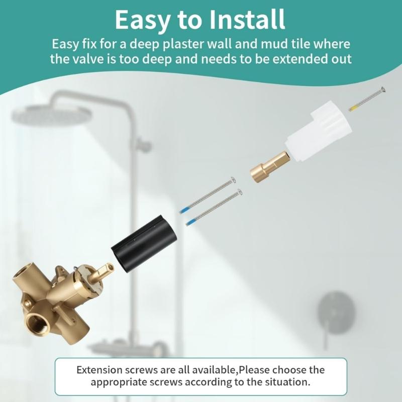 Reliability Shower Valves Extension for Correcting Measurement Issue in Single Handle Tub and Shower Replaces Part