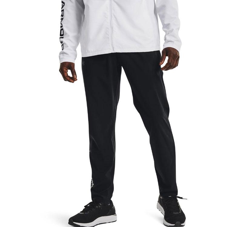 Under Armour Training Loose Running Long Pants Straight-Leg Sports Pants Autumn Men Bottoms Black 1365622-001