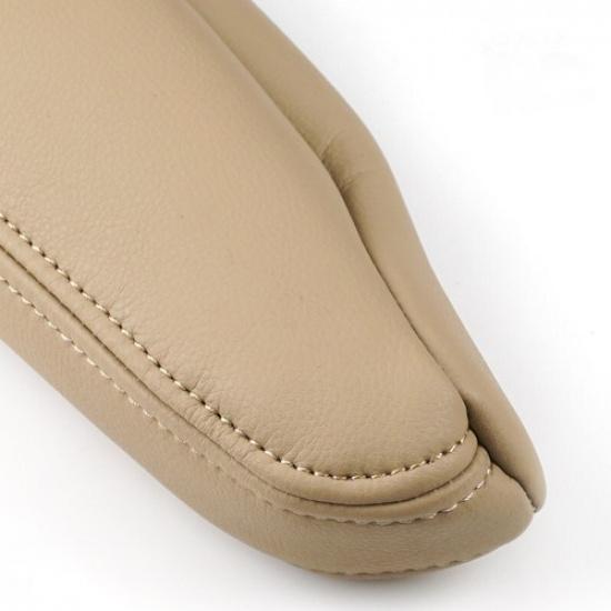 2*Beige Leather Seat Armrest Handle Cover For Land Rover Discovery LR3 LR4 04-16
