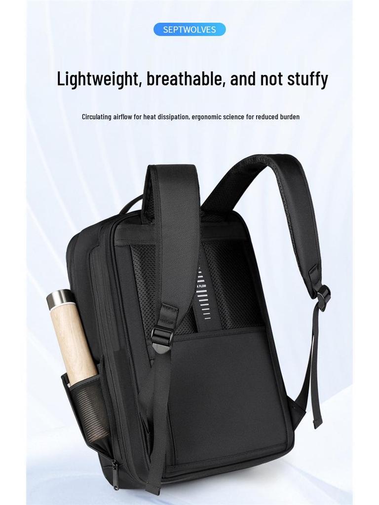 Unisex Water-resistant Travel Laptop Backpack for Business, Outdoor, and School Use