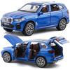 1/32 BMW X5 SUV Toy Car Model Diecast Metal Vehicle Miniature Sound & Light Pull Back Collection Gift for Children Boys Kid