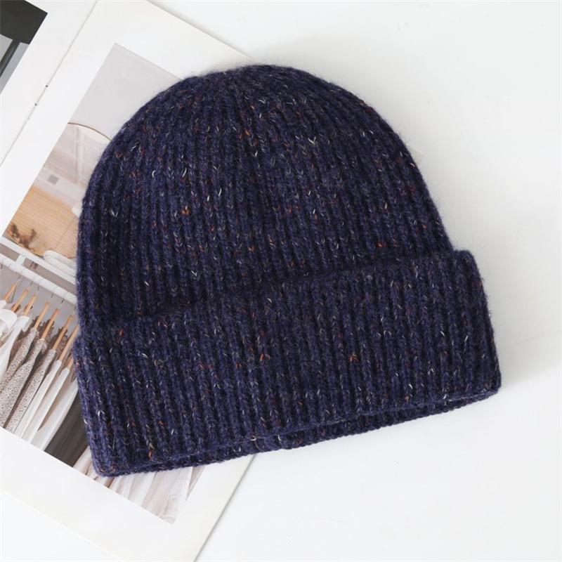 Autumn and winter warm ear protection wool hat knitted hat children's fashionable versatile face small bean pullover cold hat